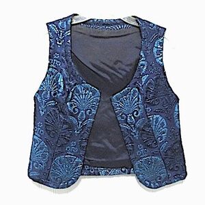 Unique Artisan 70s Brocade Vest, Size S